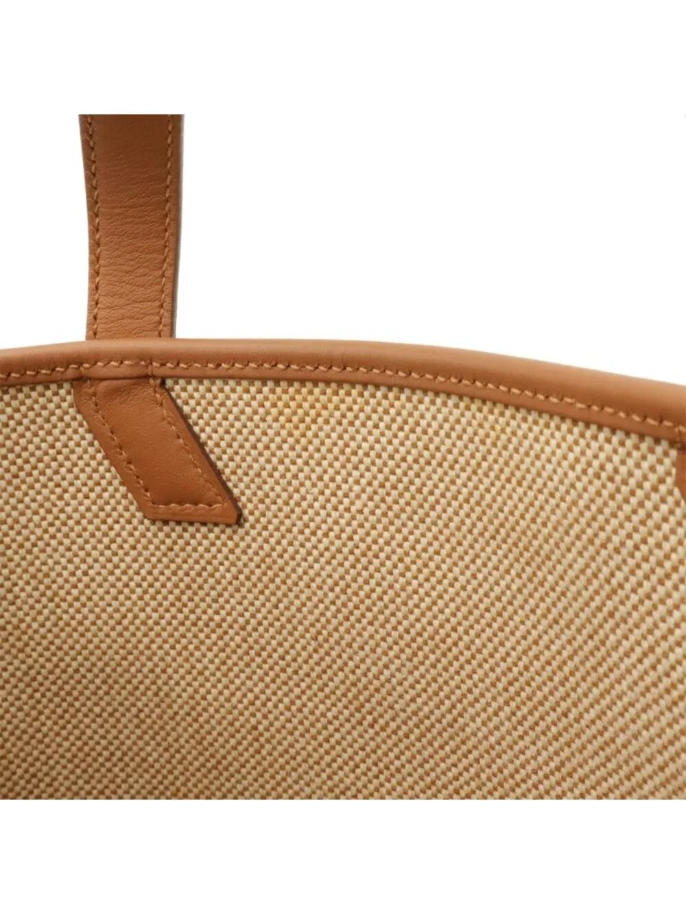 Hermes Ambie 27 PM Tote 2-Way Shoulder Bag Toile Ash Canvas Ecru